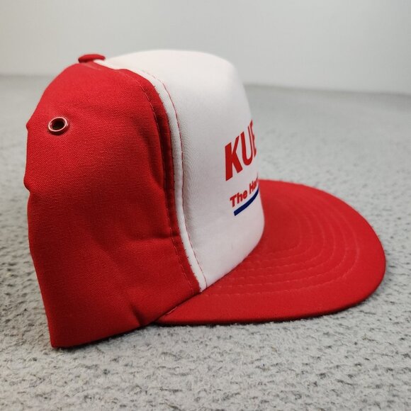 Vintage Snapback Hat Cap Kuester's Hardware Store Foam Trucker Red White 80s 90s - Picture 3 of 10